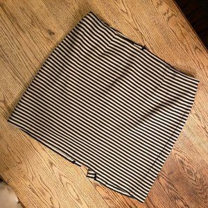 Talbots Woman Size 20W‎ Strip Black White Skirt